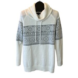 Lety & Me Drawstring Cowl Neck Sweater